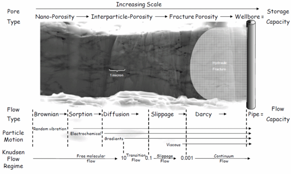 Gas-Shale Stoage and Flow Capacity Diagram (Sondergeld et al., 2010)